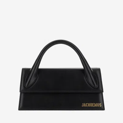 Jacquemus Shoulder Bags With Detachable Strap And Top Handle In Black