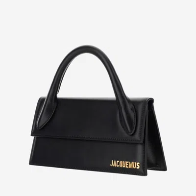Jacquemus Shoulder Bags With Detachable Strap And Top Handle In Black