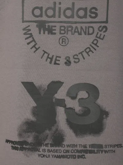 Y-3 Graphic Short Sleeve Tee T-shirt In Gray