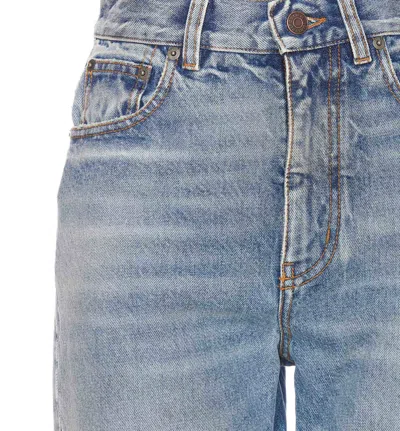 Chloé Patchwork Denim Jeans In Blue