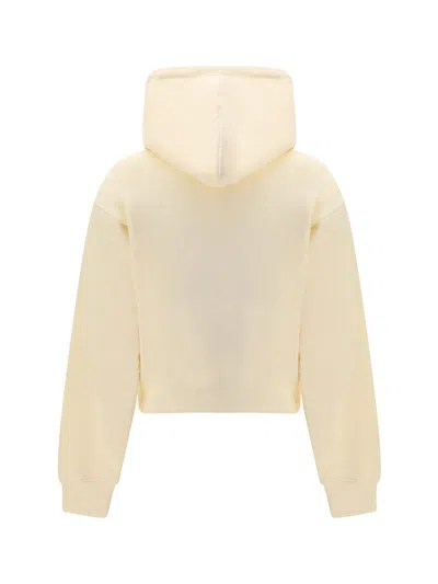 Jacquemus Cotton Hoodie In White