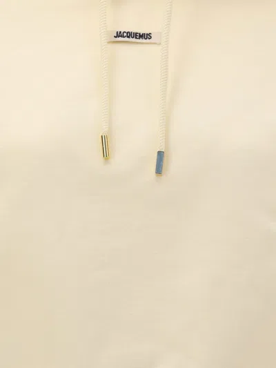 Jacquemus Cotton Hoodie In White