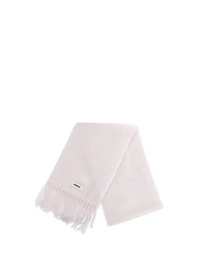 Jacquemus Fringed Scarf In Neutral