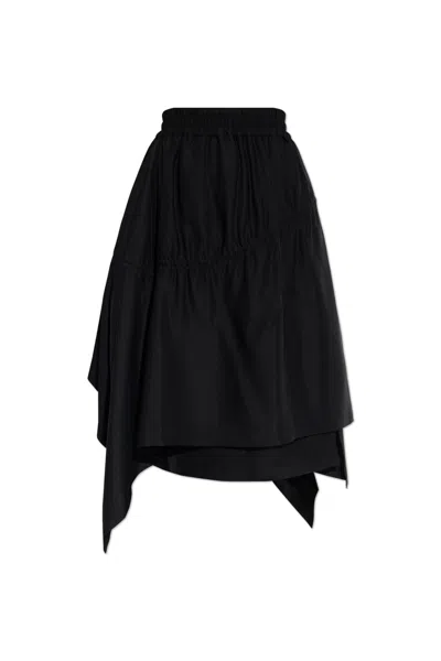 Y-3 Asymmetrical Skirt In Black