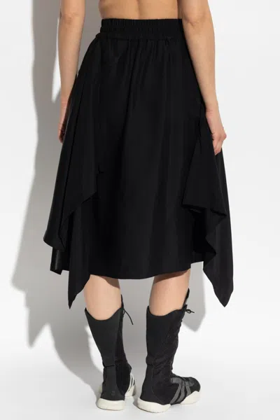 Y-3 Asymmetrical Skirt In Black
