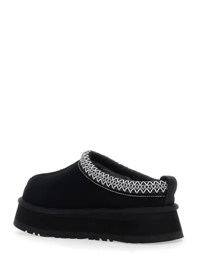 Ugg 40mm Tazz Shearling Platform Loafers In Black