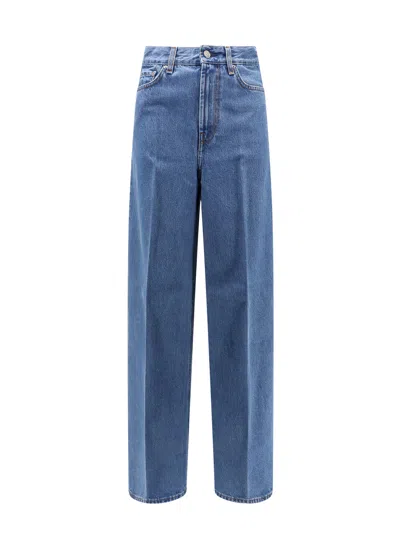 Totême Toteme Woman Jeans Woman Blue Jeans In Blue