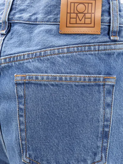 Totême Toteme Woman Jeans Woman Blue Jeans In Blue