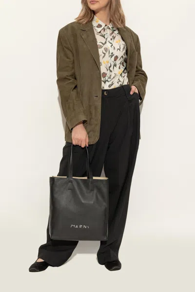 Marni Women's Little Bow Mary Jane Sandals In Black