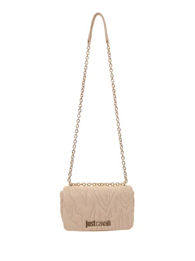 Just Cavalli Quilted Chain-strap Shoulder Bag In White
