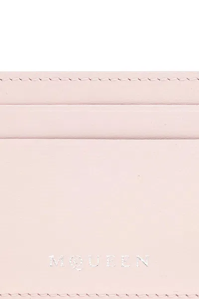 Alexander Mcqueen Leather Card Case In Multi