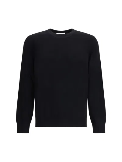 Alexander Mcqueen Ribbed Cotton Crew-neck Sweater In Black