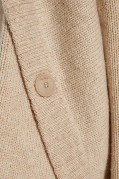 Max Mara Hooded Cardigan In Brown