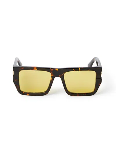Off-white Chester Rectangular Sunglasses In Yellow