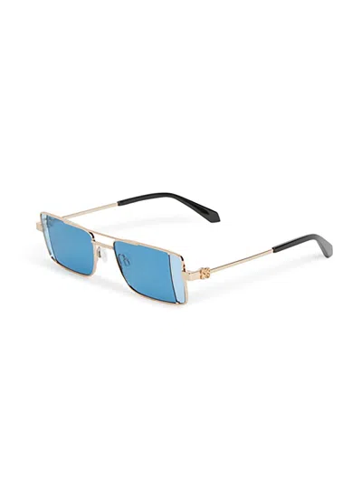 Off-white Off White Oeri14a Cortez 7645 Gold Blue Sunglasses In Blue