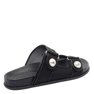 Jimmy Choo 25mm Fayence Leather Sandals In Black