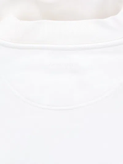 Anine Bing Short-sleeve Pullover In Soft French Terry In White