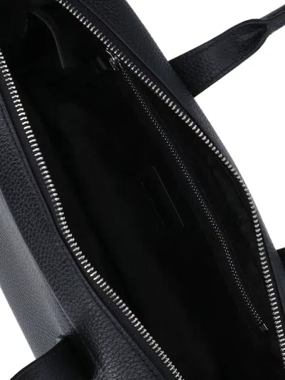 Staud Dude Small Leather Shoulder Bag In Black