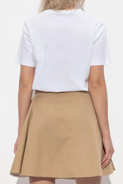 Marni Crew Neck Short Sleeves Top In White