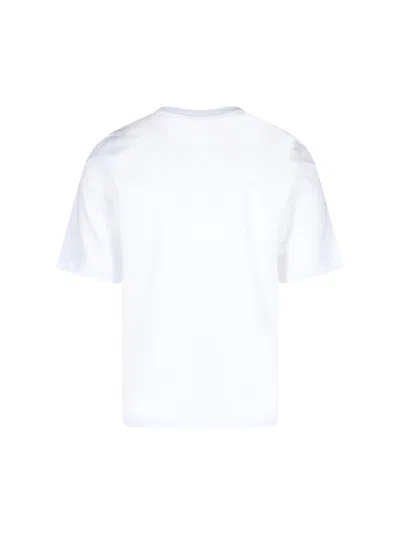 Marni Cotton T-shirt With Maxi Print In White