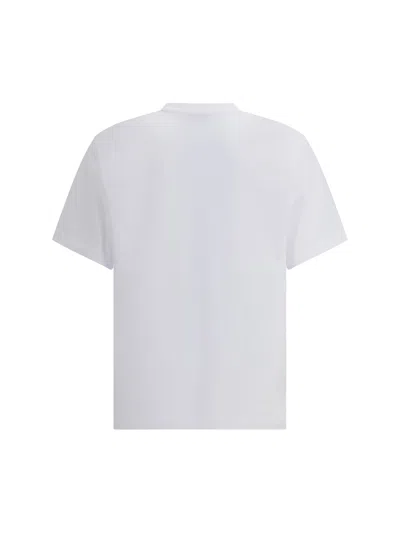 Ferragamo Signature Velvet Logo T-shirt In White