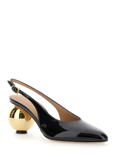 Ferragamo Detailed Archive Heel 01k4437848791c Nerobiscotto In Black