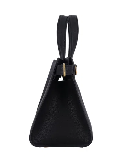 Burberry Mini Shopping Bag Adjustable Strap In Black
