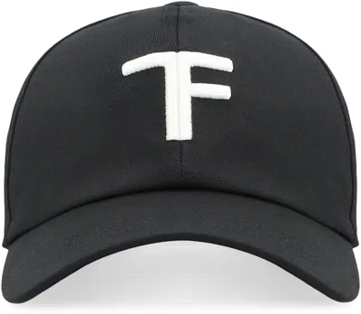 Tom Ford Baseball Hat With Logo In Black