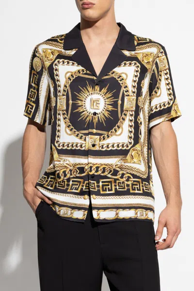 Balmain Shirt With Logo In Multi