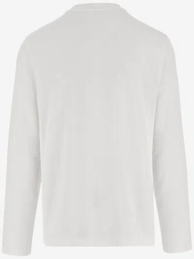 Jacquemus Le Tshirt Gros Grain Cotton Ls  T-shirt In White