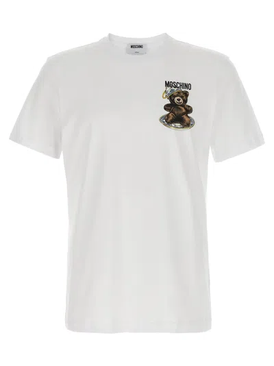 Moschino Teddy Bear-print Crewneck T-shirt In White