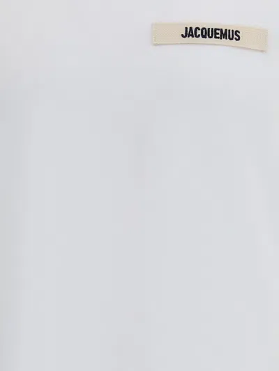Jacquemus T-shirt Le T-shirt Gros-grain In White