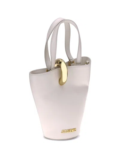 Jacquemus Womens Light Ivory Le Petit Bambola Small Leather Top-handle Bag In Multicolor