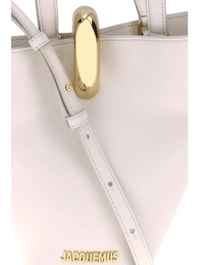 Jacquemus Womens Light Ivory Le Petit Bambola Small Leather Top-handle Bag In Multicolor