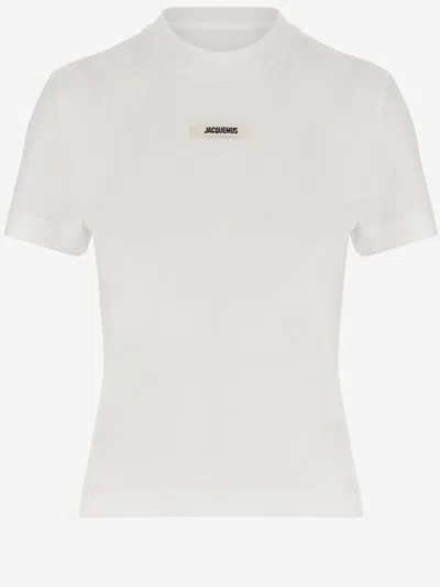 Jacquemus Tom Ford Black Cotton Blend Jeans In White