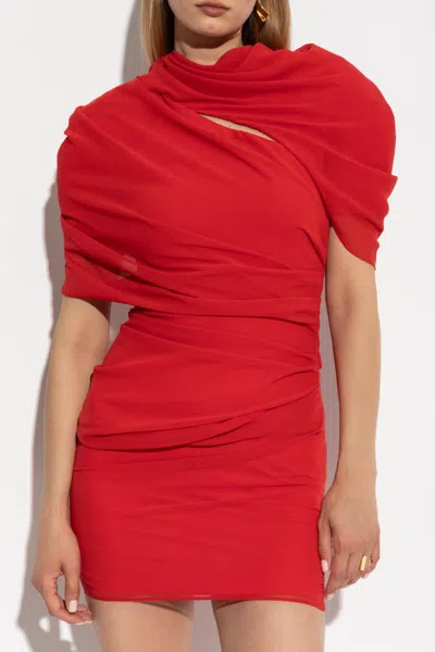 Jacquemus La Robe Castagna Dress In Red
