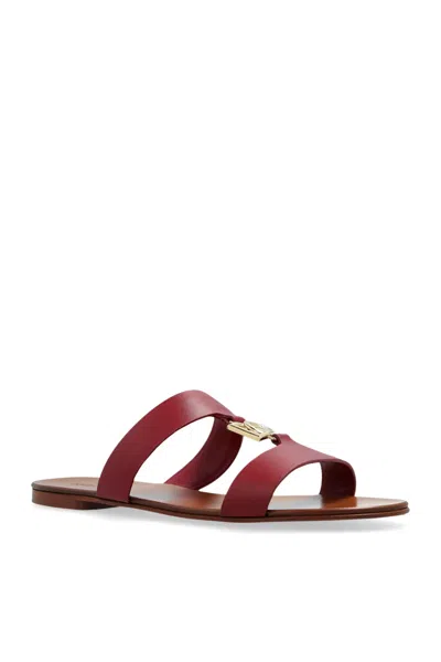 Dolce & Gabbana Leather Shoes In Red