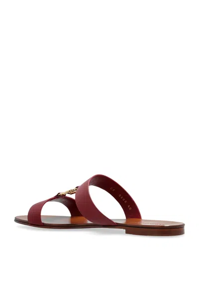 Dolce & Gabbana Leather Shoes In Red