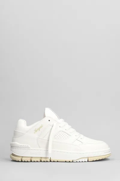 Axel Arigato White Leather Perforated Sneakers In White