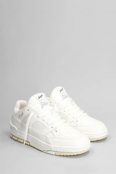 Axel Arigato White Leather Perforated Sneakers In White