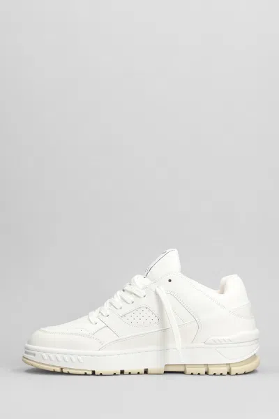 Axel Arigato White Leather Perforated Sneakers In White