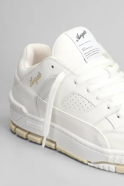 Axel Arigato White Leather Perforated Sneakers In White