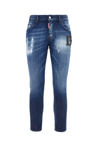 Dsquared2 Skater Jean Jeans Featuring Distressed Detailing In Blue