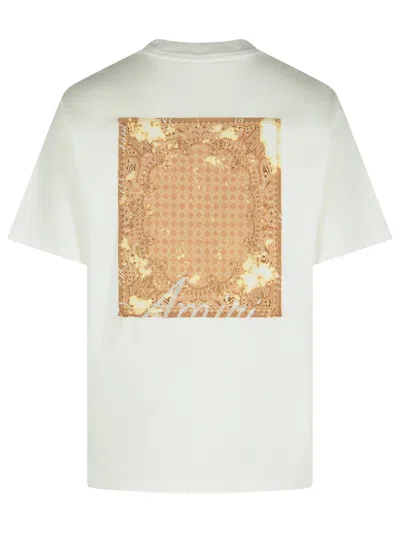 Amiri Graphic Print Back Cotton T-shirt In White