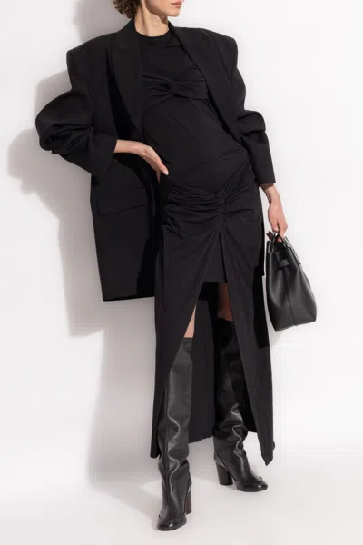 Charlott Single-breasted Flap-pocket Coat In Neutral