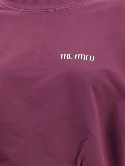 Attico Burgundy Mini Dress In Purple