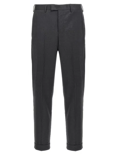 Pt Torino Tailored Trousers Sharp Finish In Gray