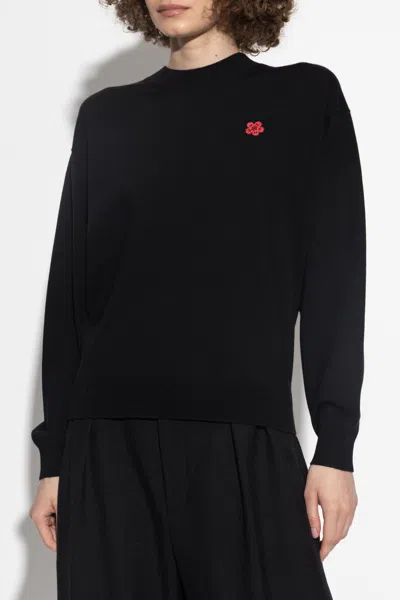 Kenzo Boke Flower Pullover In Black