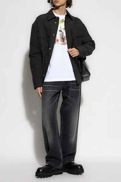 Moschino Organic Cotton Jersey T-shirt Archive In White