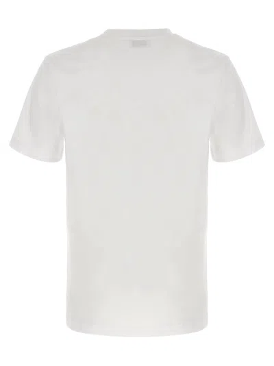 Moschino Couture Printed Cotton Tshirt In White